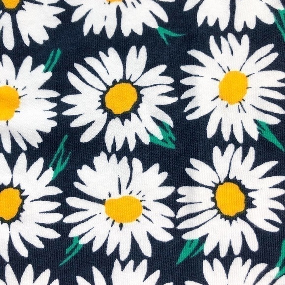 J.Crew Crewcuts Daisies Flowers Girl Shirt Short Sleeves Size 6-7 - Picture 3 of 4